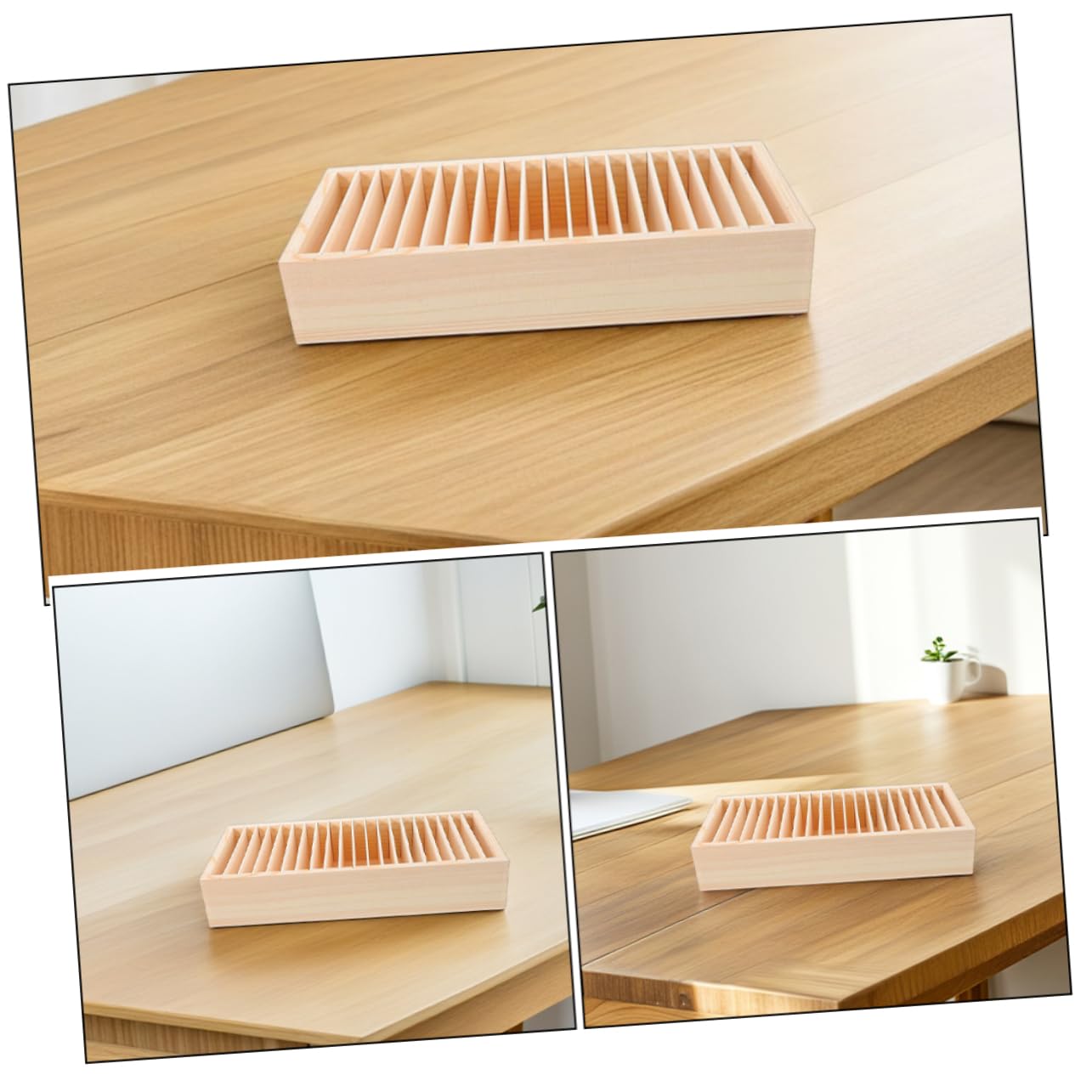 Caja de Madera para Tarjetas de Presentación, 2 Piezas