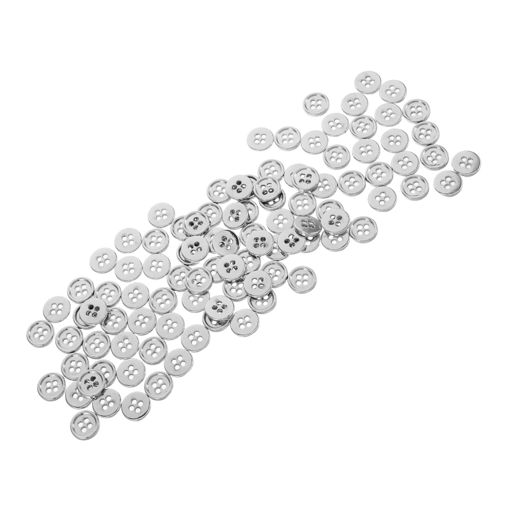 Boutons ronds alliage zinc couture vêtements petits boutons 4 trous