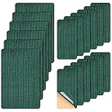 18 Pieces Pool Cover Repair Patch Kit Mesh Pool Safety Cover for Inground Swimming Pool (6pcs 12x8 inch+12pcs 4X8 inch)