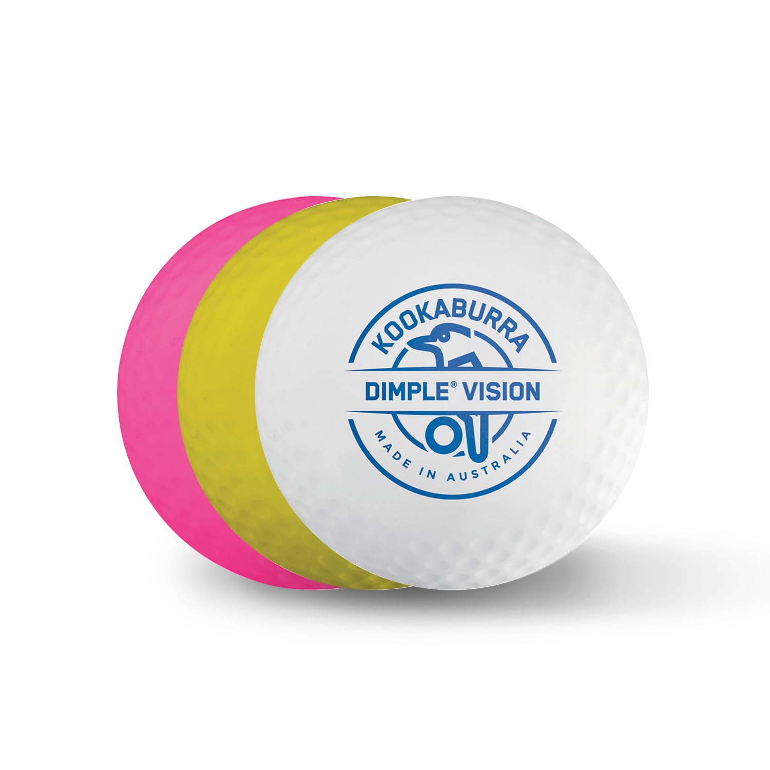 Kookaburra Dimple Vision Balle de Hockey Blanc