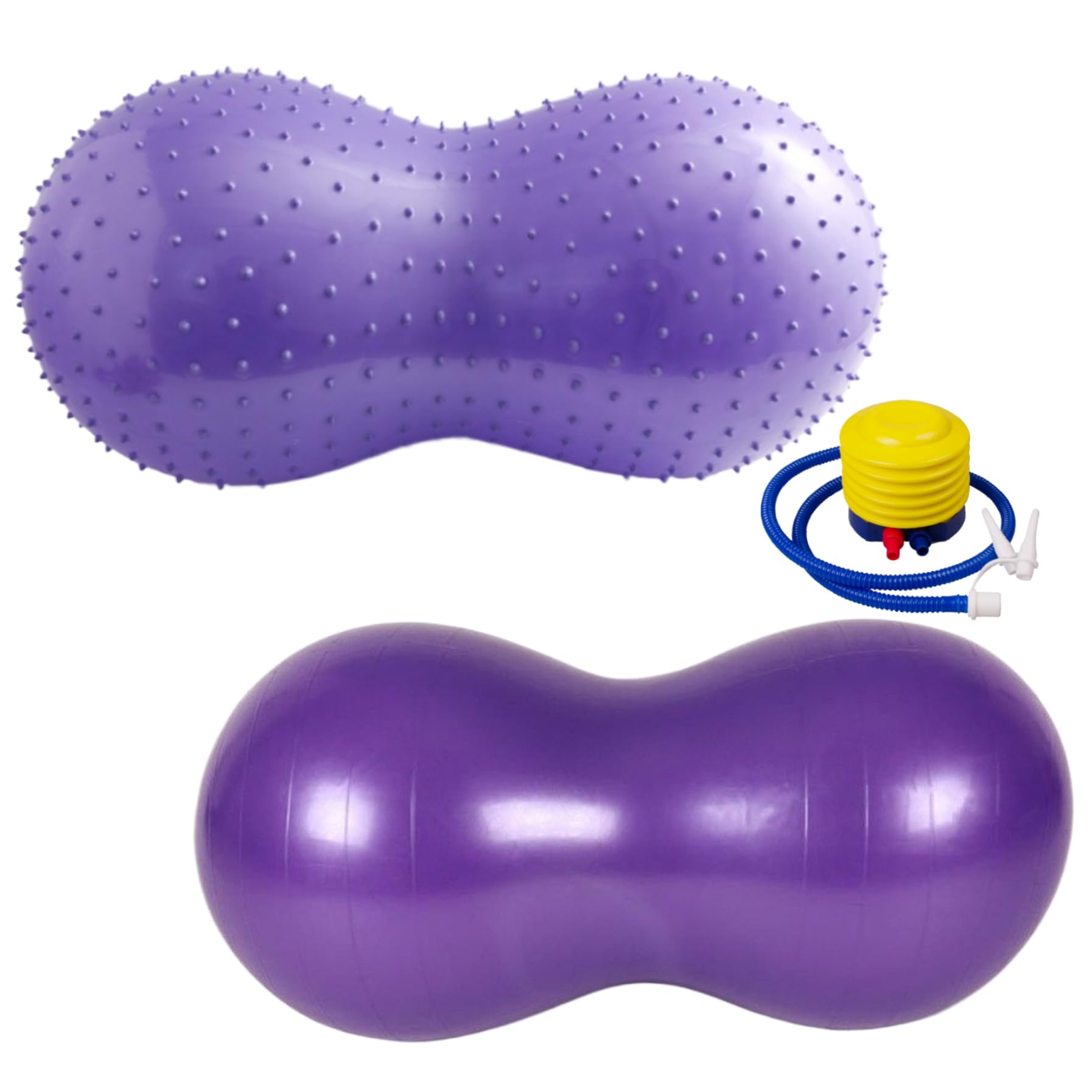 Ballon Gym Ballon D'Exercice En Forme De Cacahuète Pompe - Fitness, Yoga, Kinésithérapie | Support Jusqu'à 200kg | PVC Ballon Fitness Ballon Gym Ballon D'Exercice En Forme De Cacahuète Pompe - Fitness, Yoga, Kinésithérapie | Support Jusqu'à 200kg | PVC Ballon Fitness