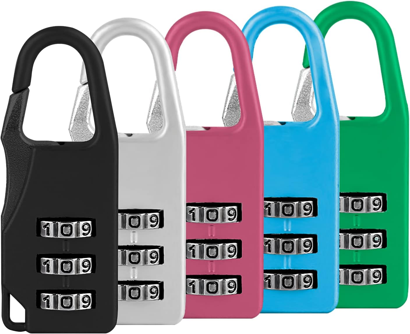 Linkidea 5 Pack Backpack Locks Zipper, Bulk Pack, Wholesale