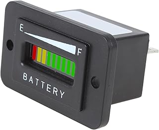 HLXDZ Testeur De Batterie Indicador de batería LED Indicador de Carga del medidor Probador automático de Capacidad de batería de 10 LED de Tres Colores Seguridad De Uso(36V)
