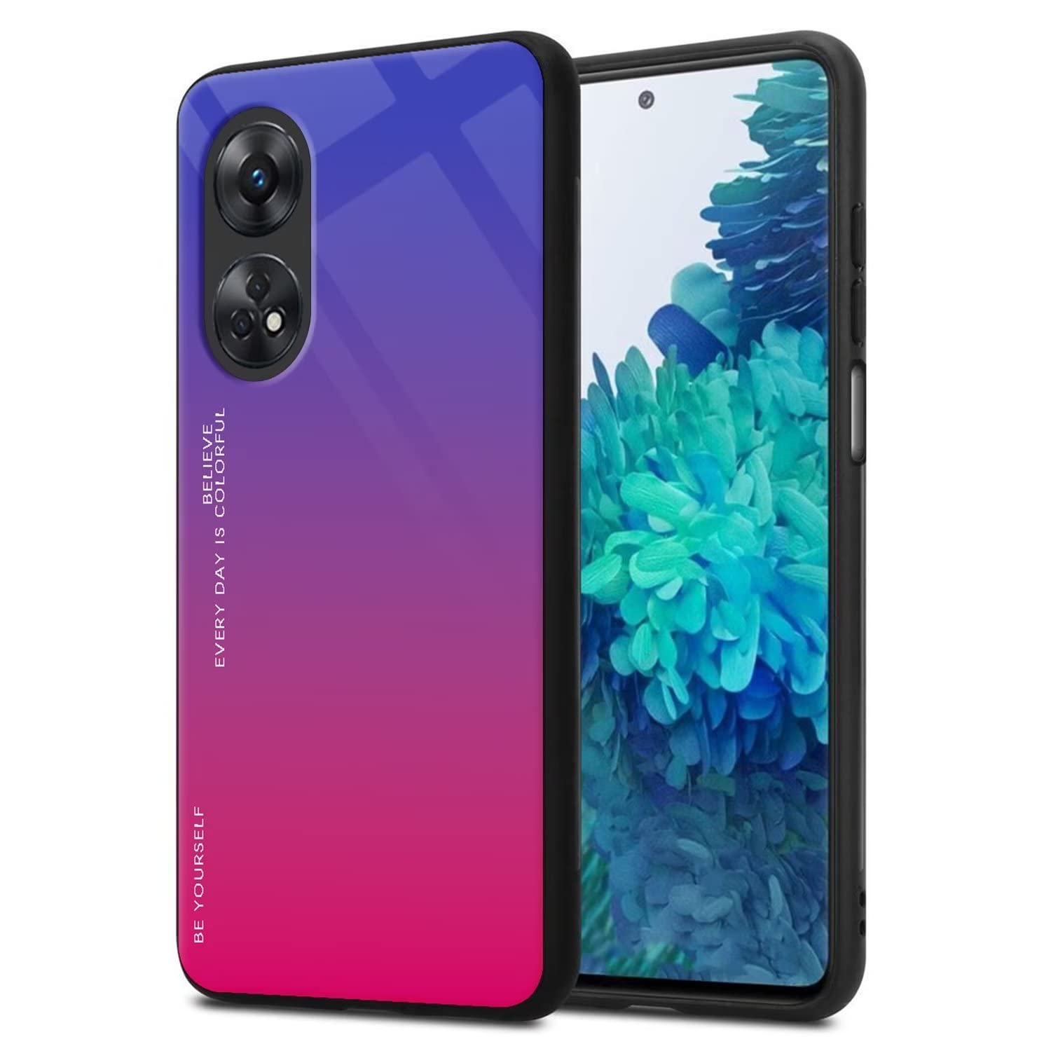 Custodia per Telefono in Silicone Colorato, Adatta per OPPO Reno 8T (6