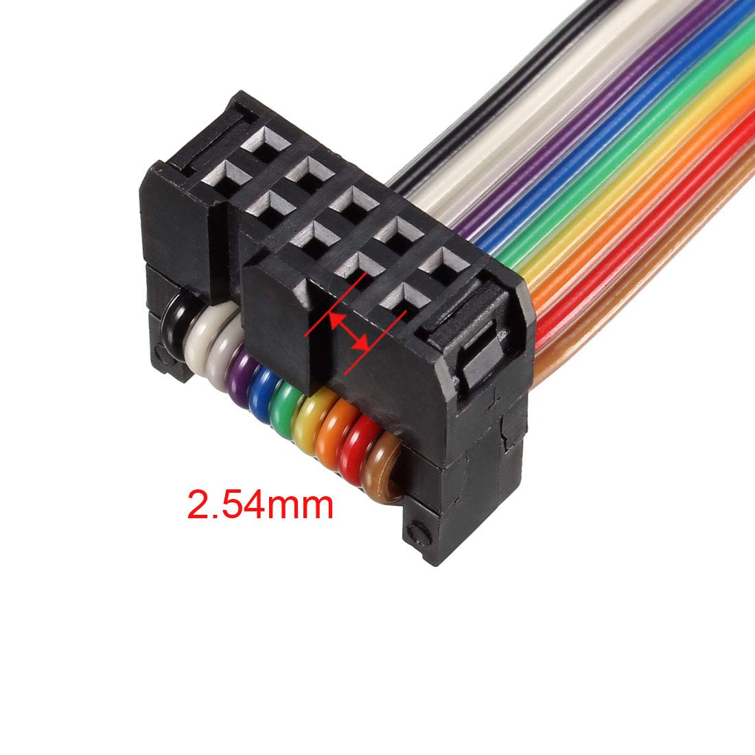 Sourcing Map IDC Rainbow Wire Ribbon Cable A Type FC/FC 2.54mm Pitch Length - View #5