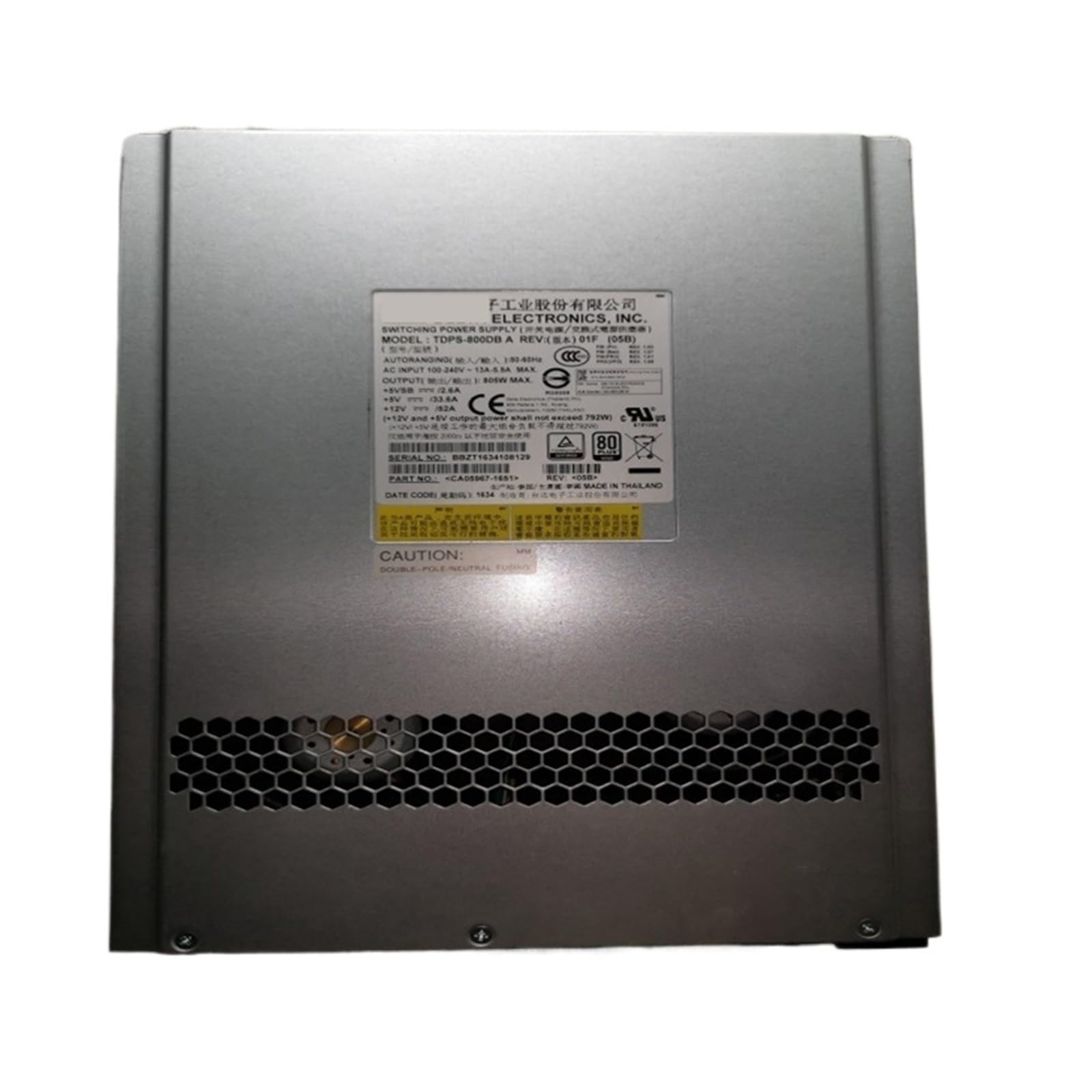 Alimentation DX100 200 500 S3 805W CA05967-1651 module TDPS-800DB A