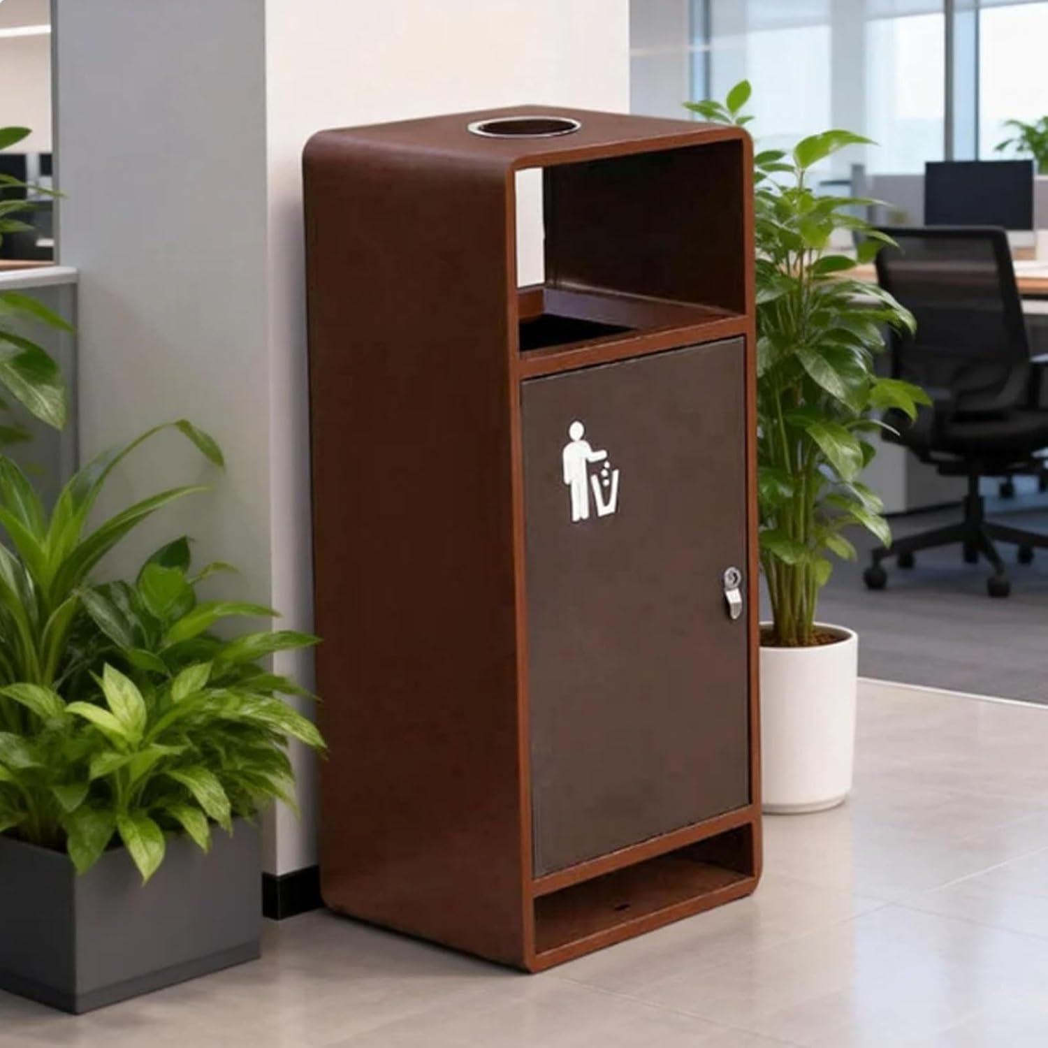 Outdoor Waste Bin Scenic Areas,Commercial Ashtray Bin Residential Communities and Parks,for Public Areas Entrances Sidewalks(Color2)