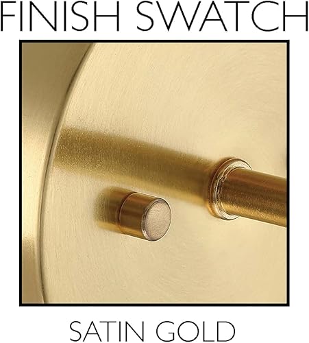 Miniatura 7 de Design House Gracelyn 588509-SG - Lámpara colgante regulable, cristal semillado, oro satinado, 9.06 x 9.06 pulgadas x 48.23 pulgadas