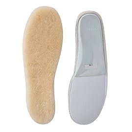 ABUSA Sheepskin Insoles Women\'s Premium Think Wool Fur Fleece Inserts Cozy & Fluffy 6 1 Pack