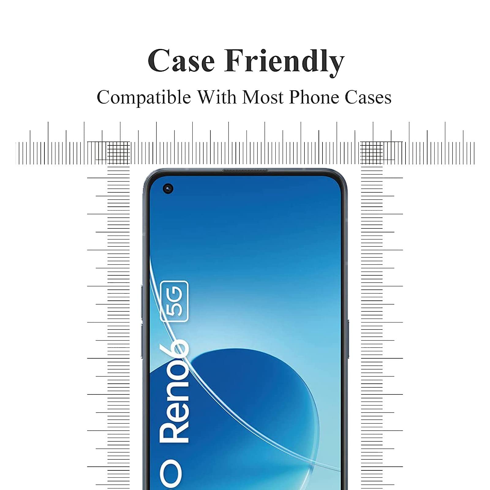 Coiwxmoi Vetro Temperato Per Oppo Reno 6 5G (2 Pezzi) - Durezza 9H, Anti Graffio, Anti Impronte, Ultra Trasparente, 0,33mm - 6