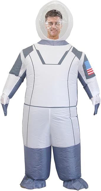 Inflatable Astronaut Costumes for Adult Funny Blow up Spaceman Suit for Halloween