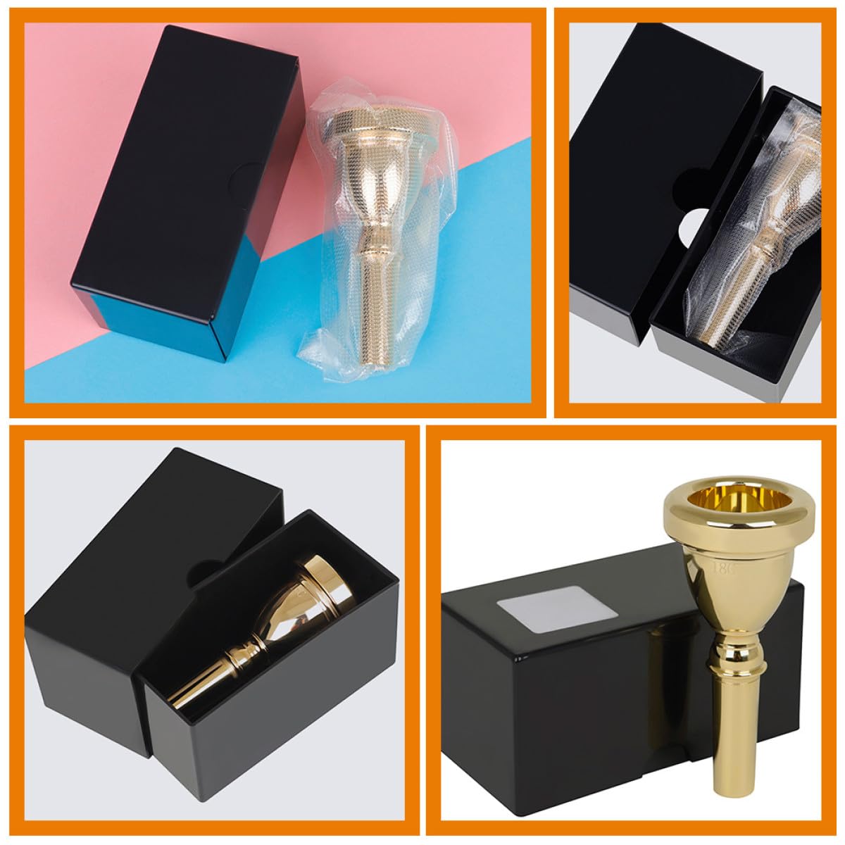 TOYANDONA Boquilla para Tuba de Latón de 14 Mm Grande Accesorio para Tuba para Principiantes y Profesionales Boquilla Musical Duradera para Instrumentos de Viento Repuesto Compatible