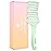 Hair Brush, Curved Vented Detangling Hair Brushes for Women Men Wet or Dry Hair,Faster Blow Drying Styling Professional Paddle Vent detangler brush (Light Green)