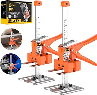 Mtnte Arm Tool Lift 2PCS Labor Saving Arm，Multi-Function Height Adjustment Lifting Device,Wall Tile Locator, Door Panel Lifting Cabinet Jack Board Lifter,Men's Labor-Saving Tool orange
