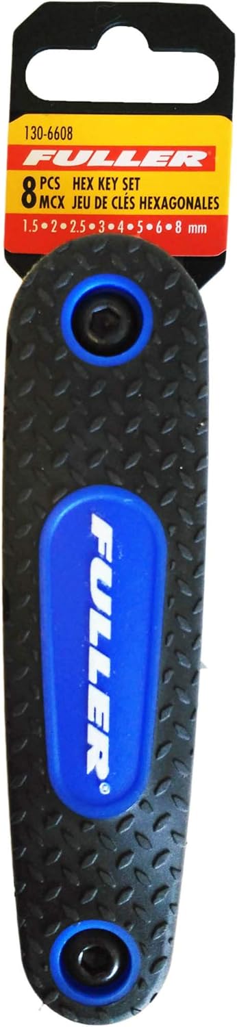 New Arrivals Fuller Tool 130-6608 8 Piece Metric Folding Hex Key Set (blue)