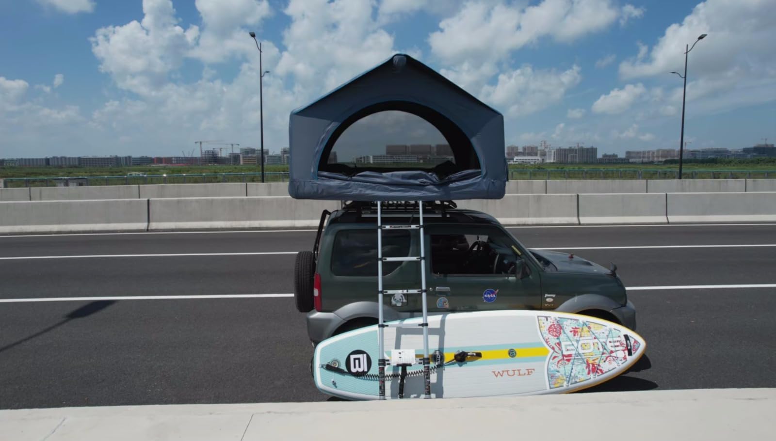 Dachzelt Air Kronberg für 2 Personen - Autodachzelt für SUV, Van, LKW, Pickup oder als Festival Zelt am Boden sowie zu Wasser