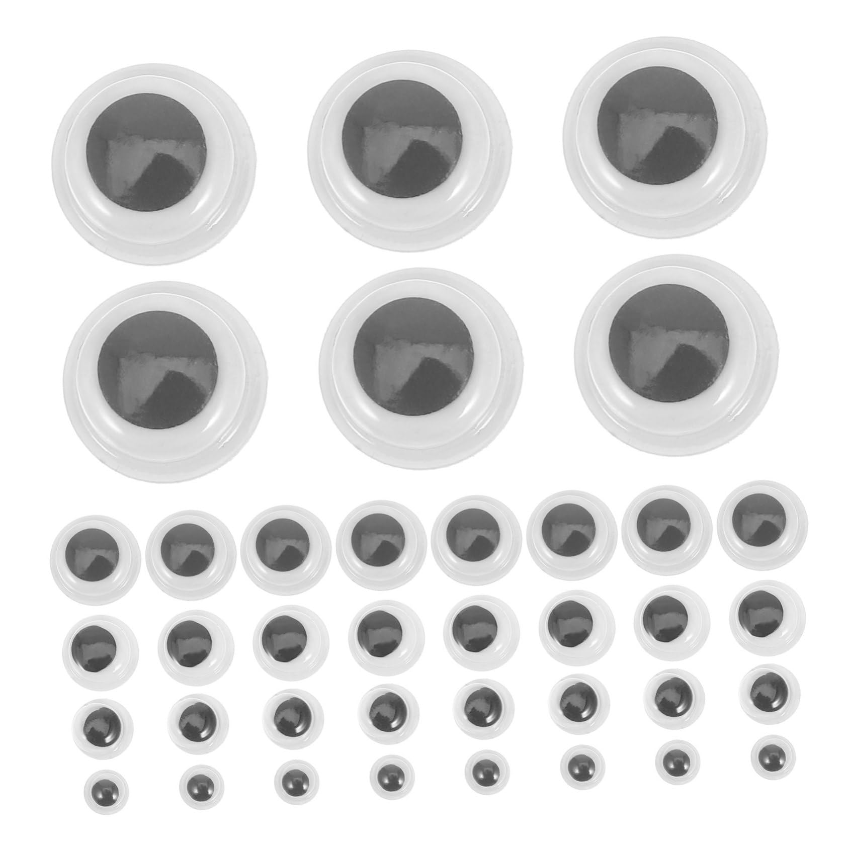 Beatifufu Enhance Your Crafting: 800pcs Self-Adhesive Sticker Eyes Assorted Sizes for DIY Animals Craft Projects