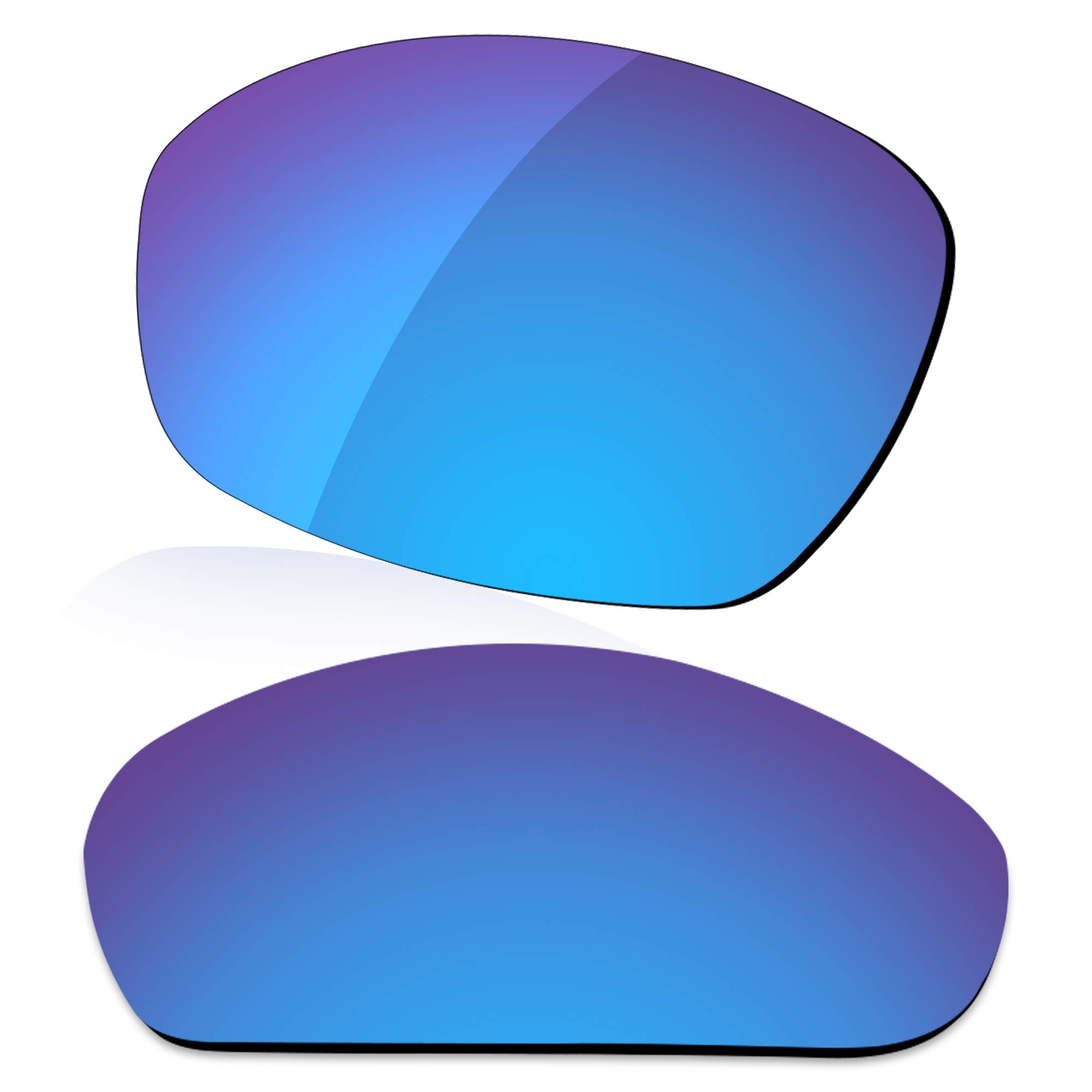 Lenzreborn Men's Ice Blue - Polarized Mirrored Polarized Lens Replacet For Oakley Whisker Sunglass