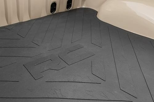 Miniatura 3 de Rough Country Alfombrilla de goma para camioneta Ram 1500 2019-2022  Cama de 6.4 pies - RCM679, color negro