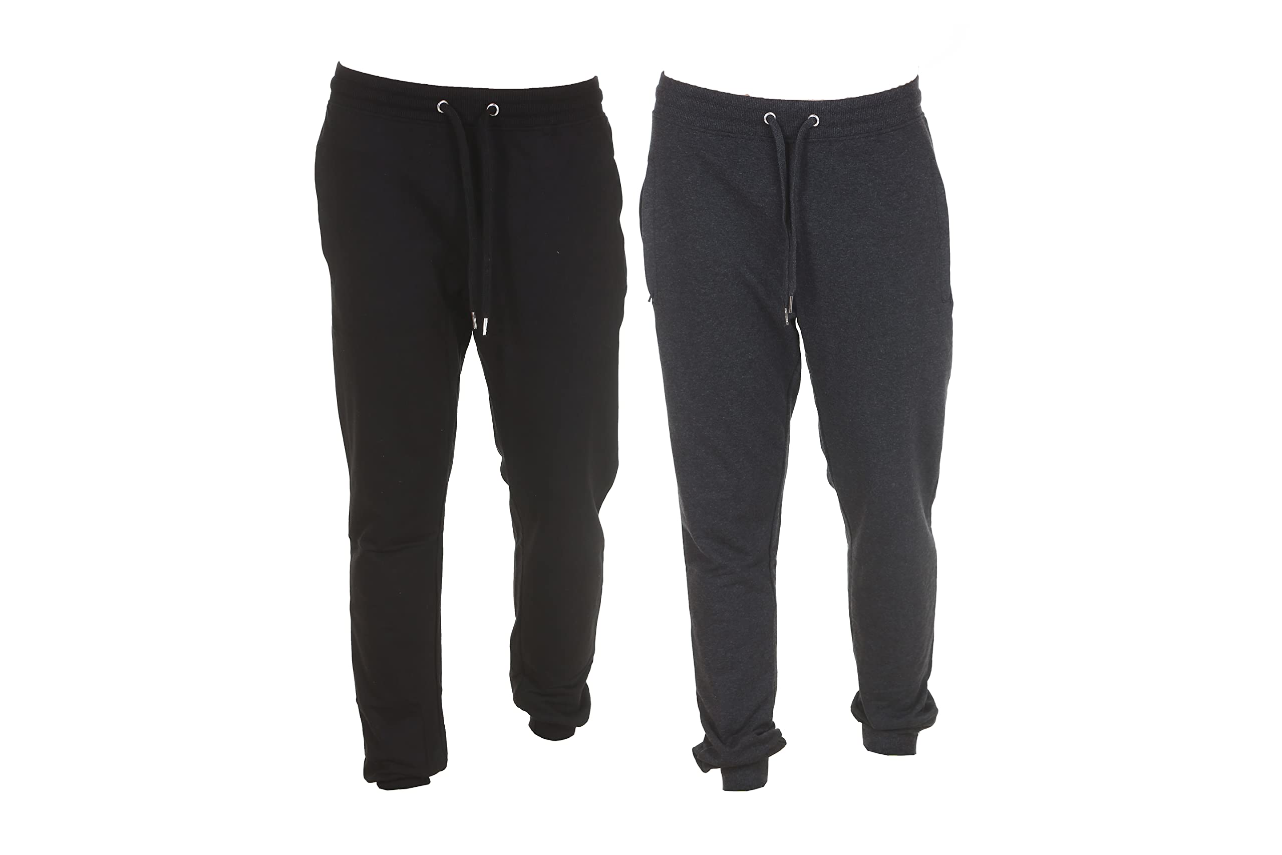 (Pack of 2 = 1 Black + 1 Dark Grey Joggers Boys Gym Wear Yoga Running Night wear Lounge Wear Black+Dark Grey Jogger Trak Pant Pyjamas with Pocket-image-29