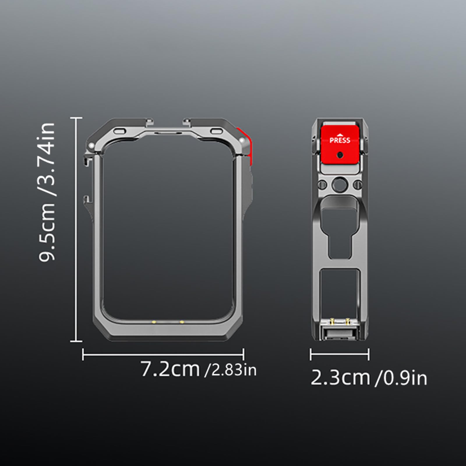 Obudowa kamery ramka osłona kamery, osłona ochronna ze stopu aluminium obudowa ramy ochrona przed upadkiem do kamery sportowej DJI Osmo 360
