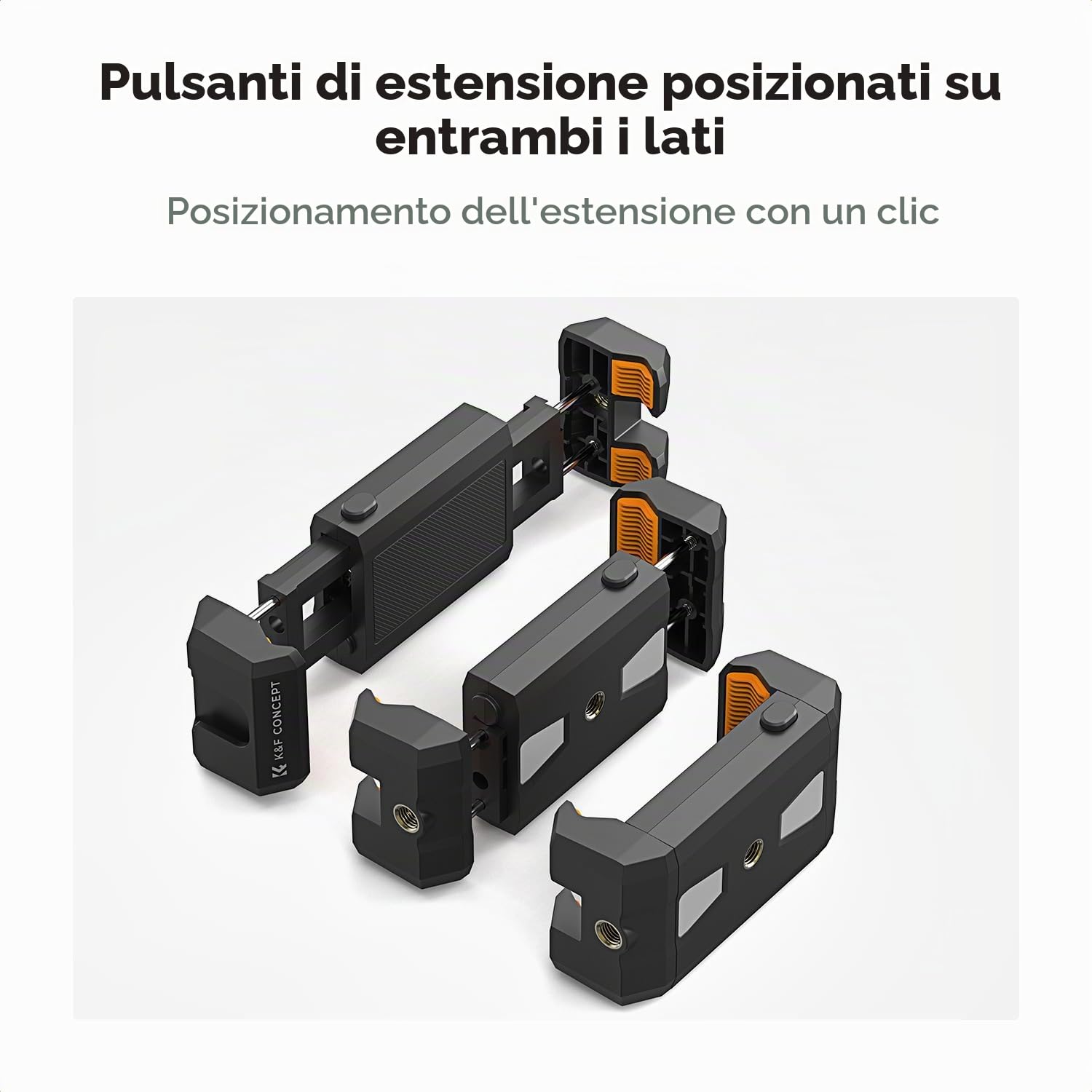 K&F CONCEPT Supporto per Telefono Cellulare e Tablet, Adattatore per Treppiede, 2-in-1 Supporto per Tablet iPad Pro/Air/Mini, Compatibile con iPhone 17/16/15/14/13/12, Samsung, Xiaomi, Huawei, MS20