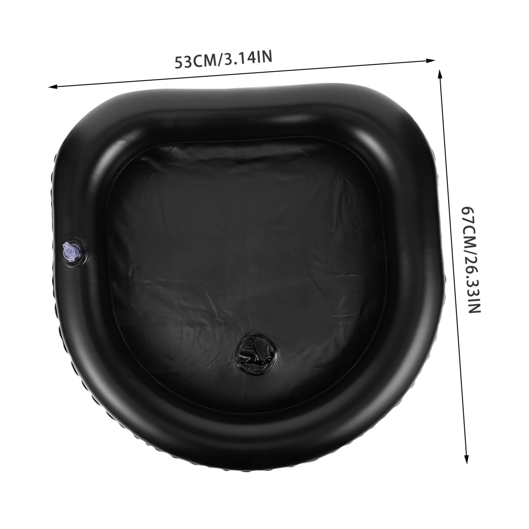 IWOWHERO Inflatable Hair Wash Sink Comfortable Bedside Sink for Elderly Disabled Bedridden Patients Hospital and Home