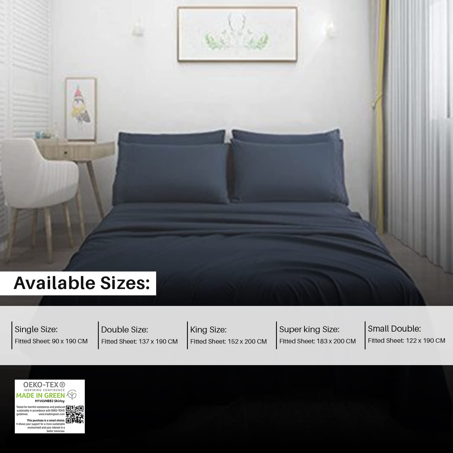 Lenzuola 200x200 Lenzuola Con Angoli Extra Profondi, 40 Cm, 100% Cotone, 200 Fili, Ultra Morbide E Resistenti Alle Rughe (Super King, Bianco Coprimaterasso Matrimoniale 200x200 - Foto 7