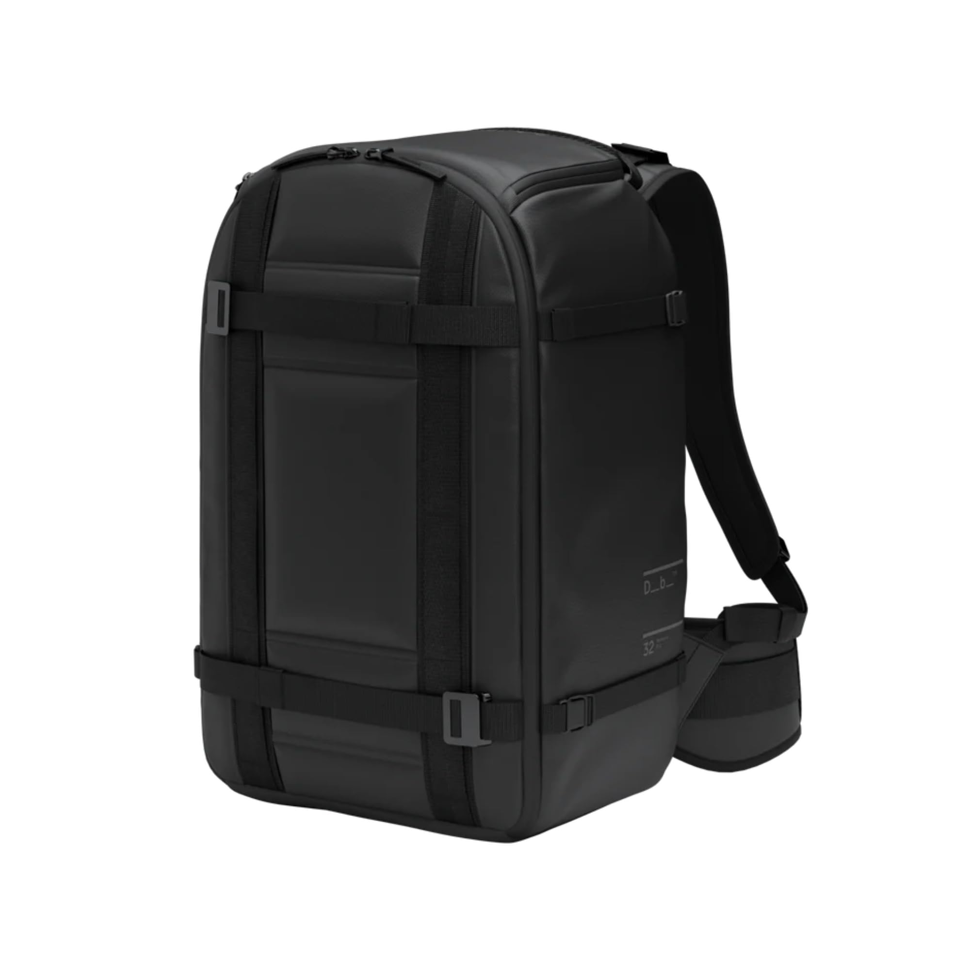 Db Journey Ramverk Pro Backpack - Lightweight, Heavy Duty Camera Backpack for Photographers with Laptop Compartment, Water-Resistant Camera Bag with Roller Bag Hook Up System, 32L - Blackout