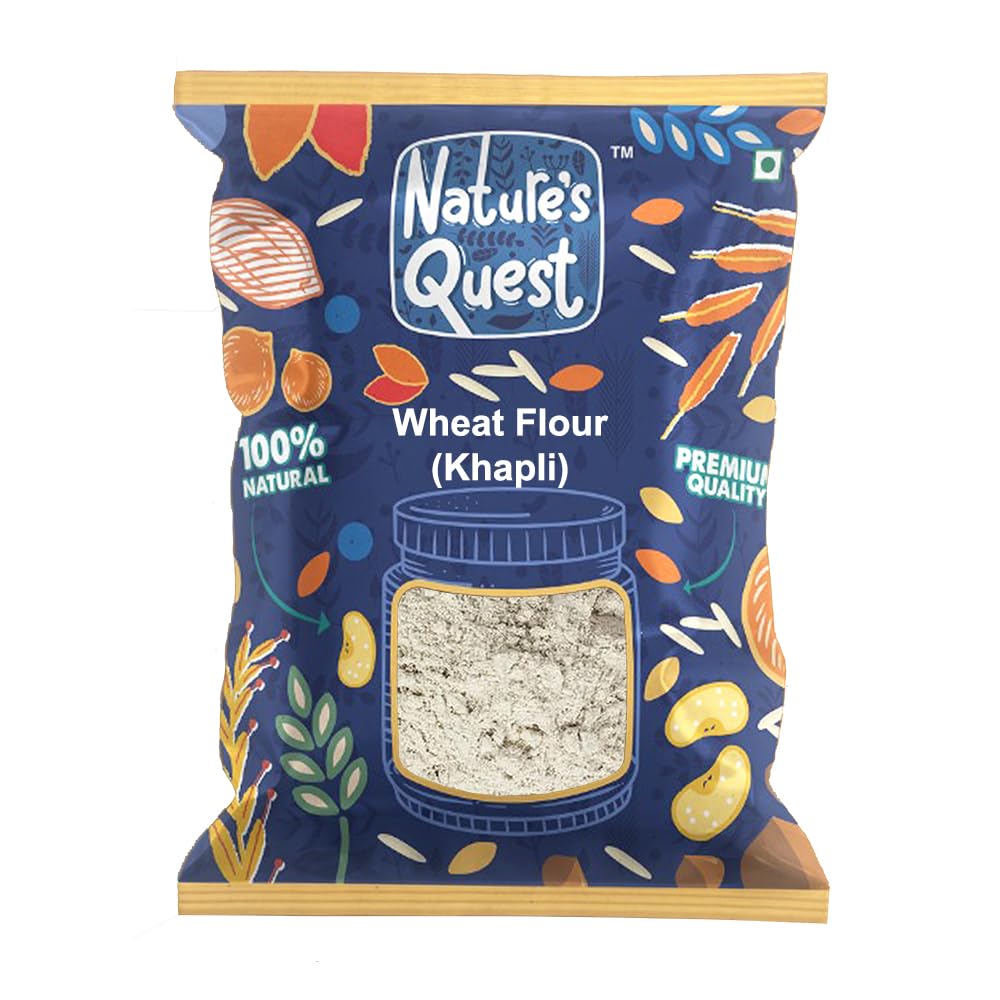 Natures Quest Chakki Fresh Khapli Wheat Flour 900 Gms | Khapli Gehu atta| Kapli Wheat Flour| Gehu atta|kothumai mavu|kotumai mavu|godhuma|godhi atta|gama Flour|kanaka|gahu atta|gahum. (B0CG6J719B) Amazon Price History, Amazon Price Tracker