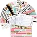 Premium Plastic Budget Envelopes with Snap and Monthly Budget Planner Organizer Inserts - Cash Envelopes for Financial Planner, Cash Envelope System Wallet, Receipt Organizer, Money Envelopes for Cash