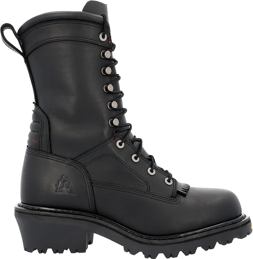 Amazon.com | ROCKY Code Red Hotshot Logger Fire Boot, Black, Size