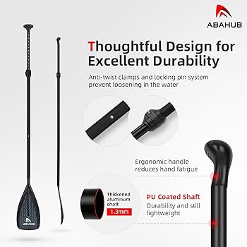Amazon | Abahub SUP パドル - 3 ピース調節可能スタンドアップ