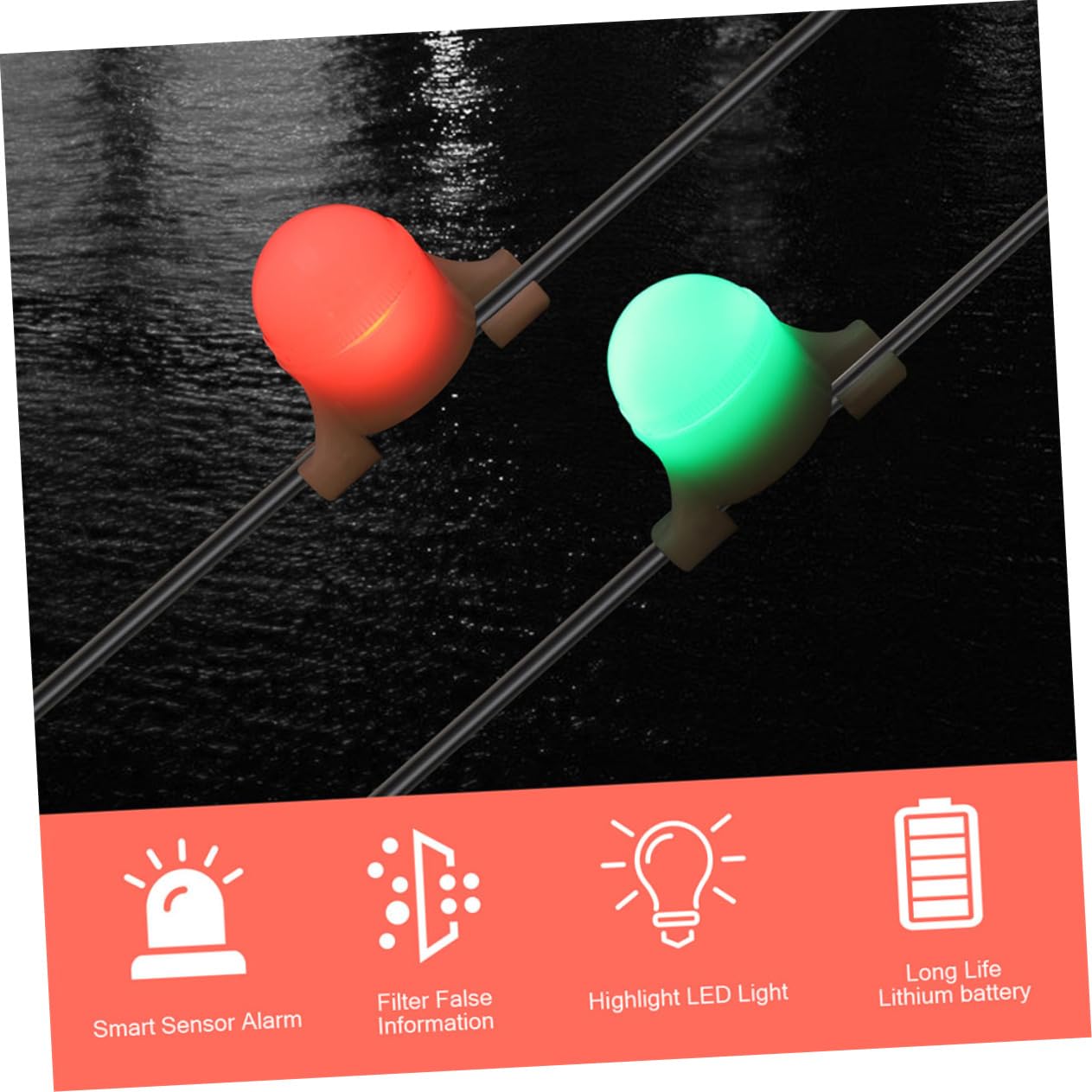UPKOCH 12pezzi Led Da Pesca Lampade Notturne Multifunzionali Impermeabili e Sensibili Per Pescatori Per Pesca Notturna All Aperto