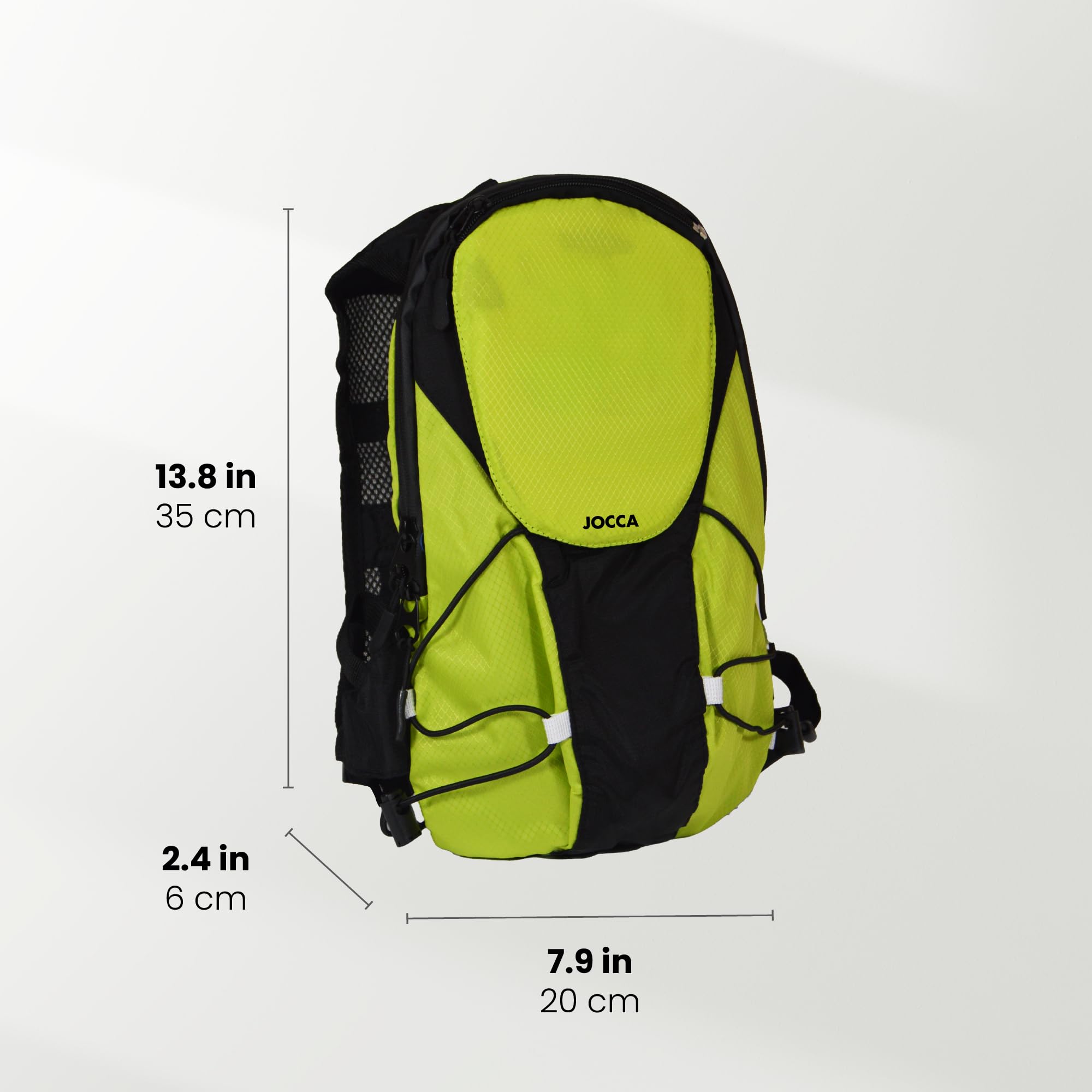 Jocca - Mochila Reflectante para Bicicleta de 6 L| Mochila Ligera LED Intermitente| Chaleco de Ciclismo USB Recargable| Bolsa de Seguridad con Señal Luminosa| Accesorios Ciclismo Senderismo
