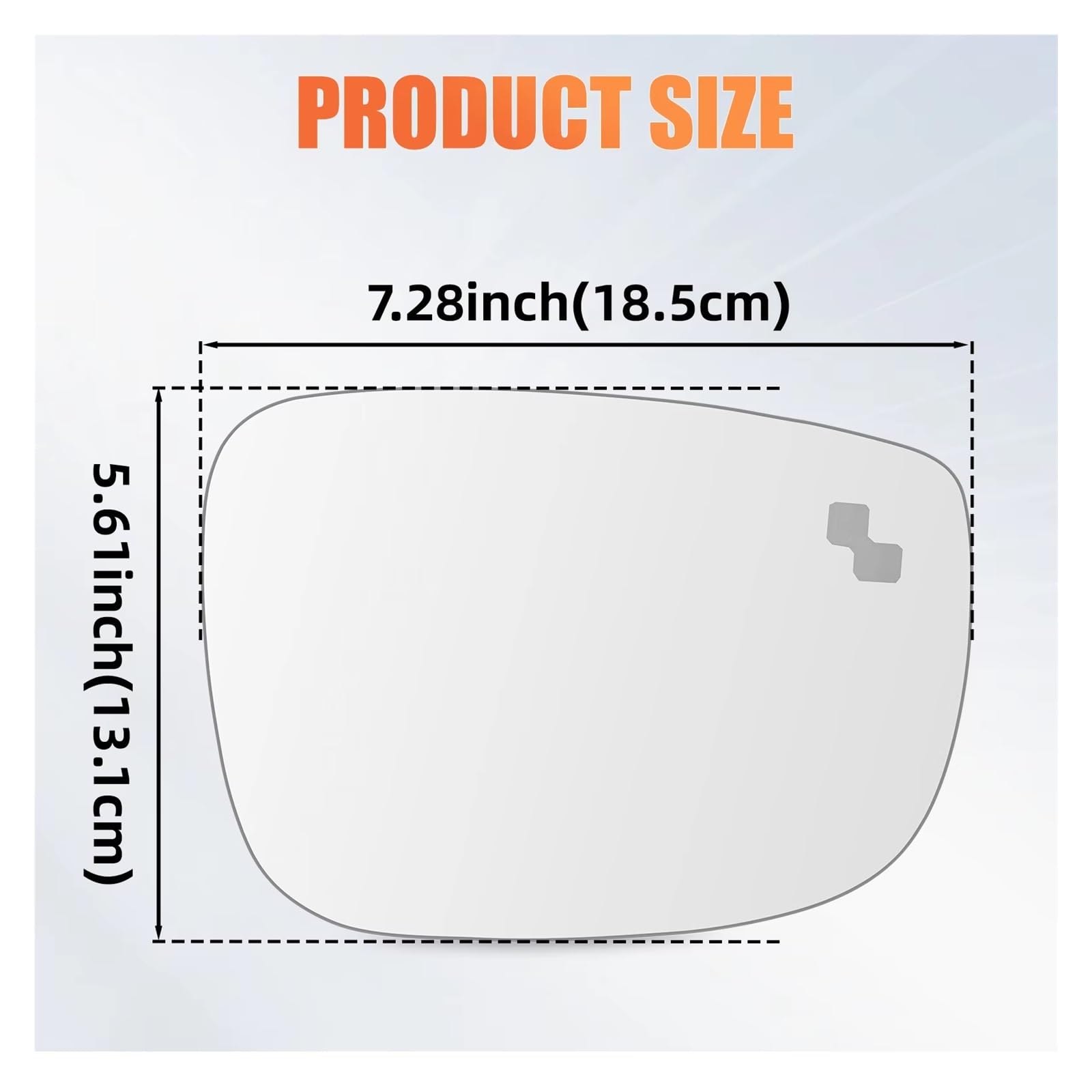 retrovisore esterno vetro Per Mazda Per CX5 2017-2023 Per CX9 2016-2023 Riscaldato Destro Posteriore In Vetro Dello Specchio Con Punto Cieco TK71691G7 Vetro Specchio Retrovisore(1pc Right)