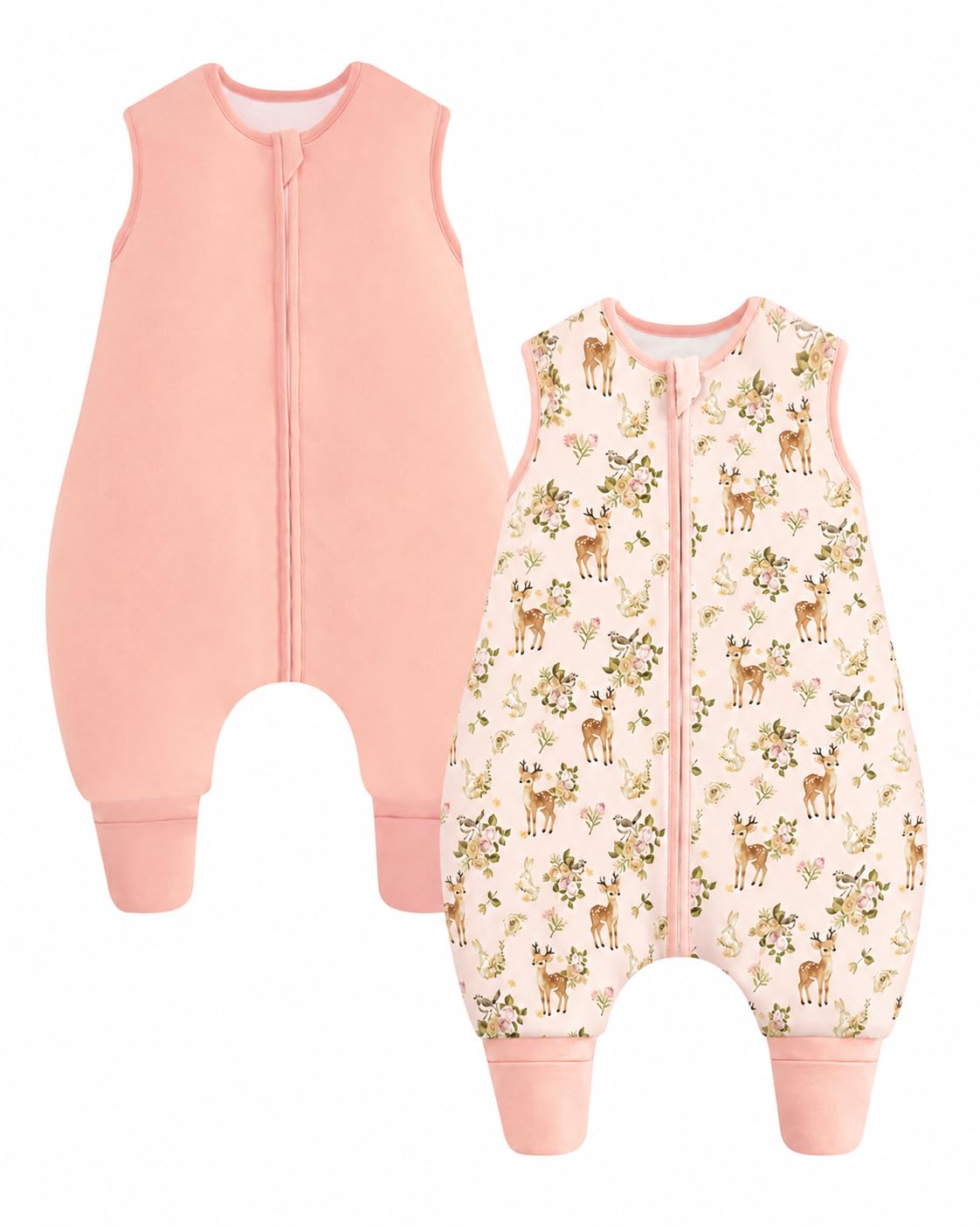 WYTbaby 2 pack Baby Sleeping Bag 1.5 Tog With Legs