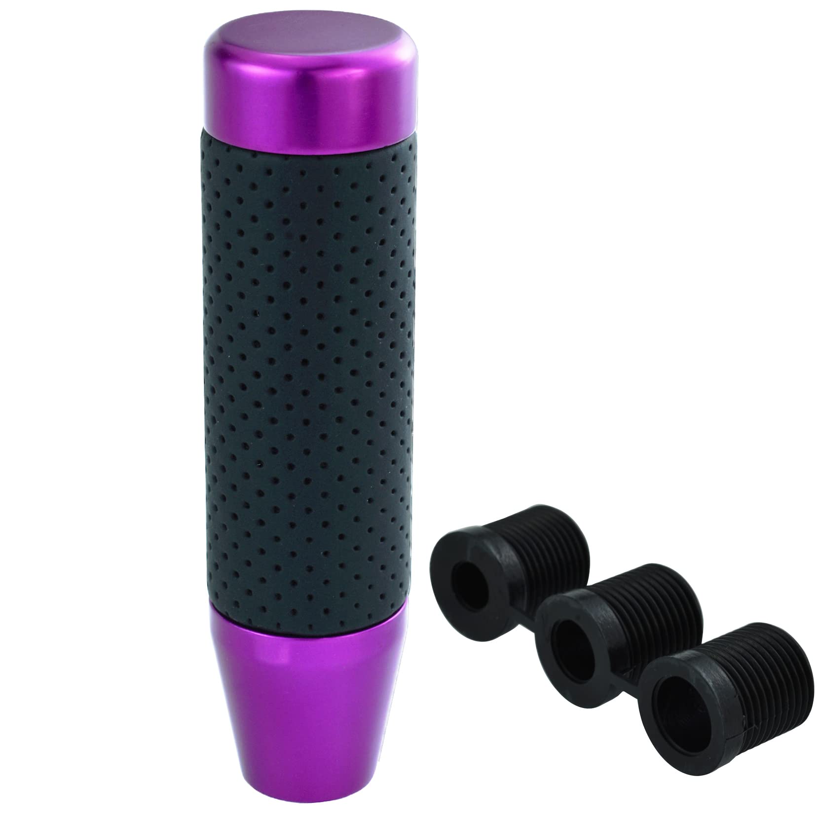 Temzzer Gear Shift Knob 5 Inch Shifter Lever Head Aluminium for Most Manual Automatic Vehicles (Purple)