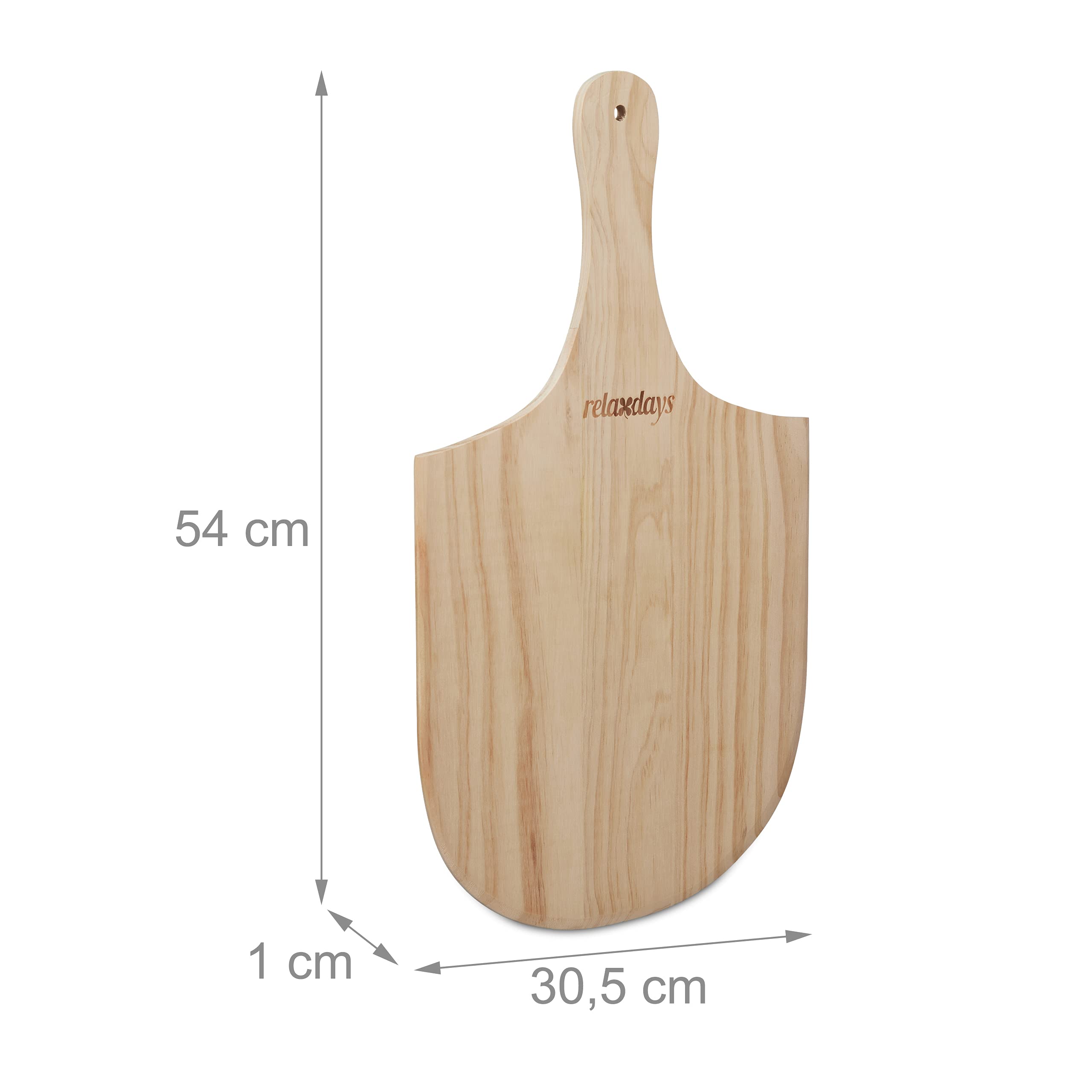 Relaxdays Pala Per Pizza In Acciaio Inox Con Manico In Legno – 16,5x17,5 Cm – Paletta Per Forno, Pane, Focacce E Pizza – Accessorio Da Pizzaiolo