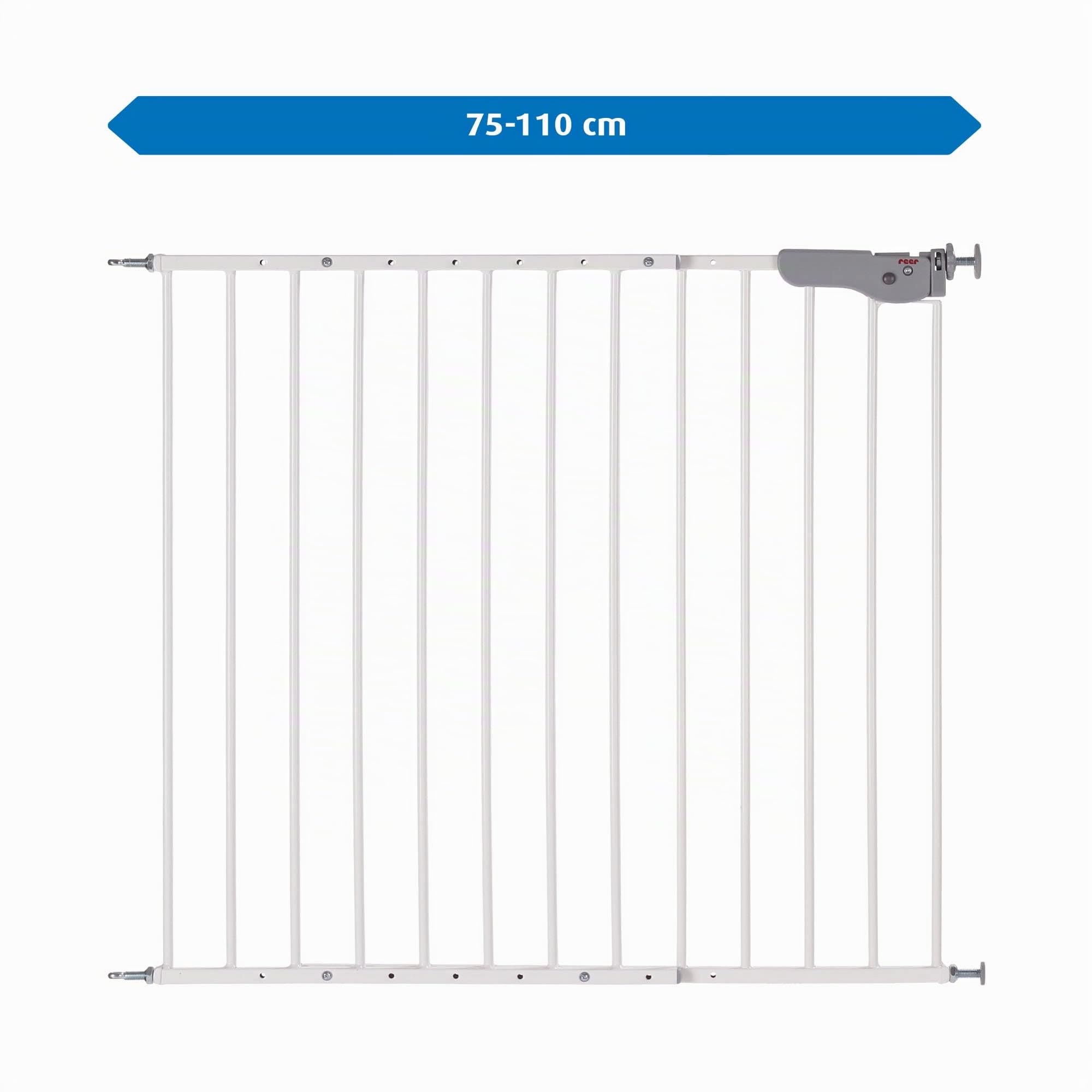 reer Türgitter und Treppengitter Advanced zum Schrauben, stabiler Halt, Durchgangsbreite 75-110cm
