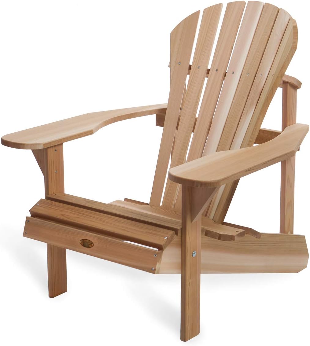 All Things Cedar AT20 Athena Adirondack Chair | Wide Adirondack Arms, Ergonomic Seat and Back Support | Premium Quality Comfort Outdoor Chair | Weather-Resistant Pool Deck Furniture (36x36x37)