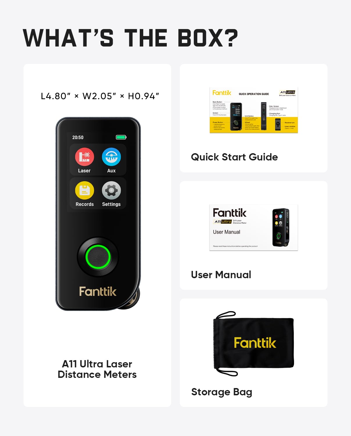 Fanttik A11 Ultra 3-in-1 Digital Laser Measure with Wheel Roller and Screen — Amazon image 9