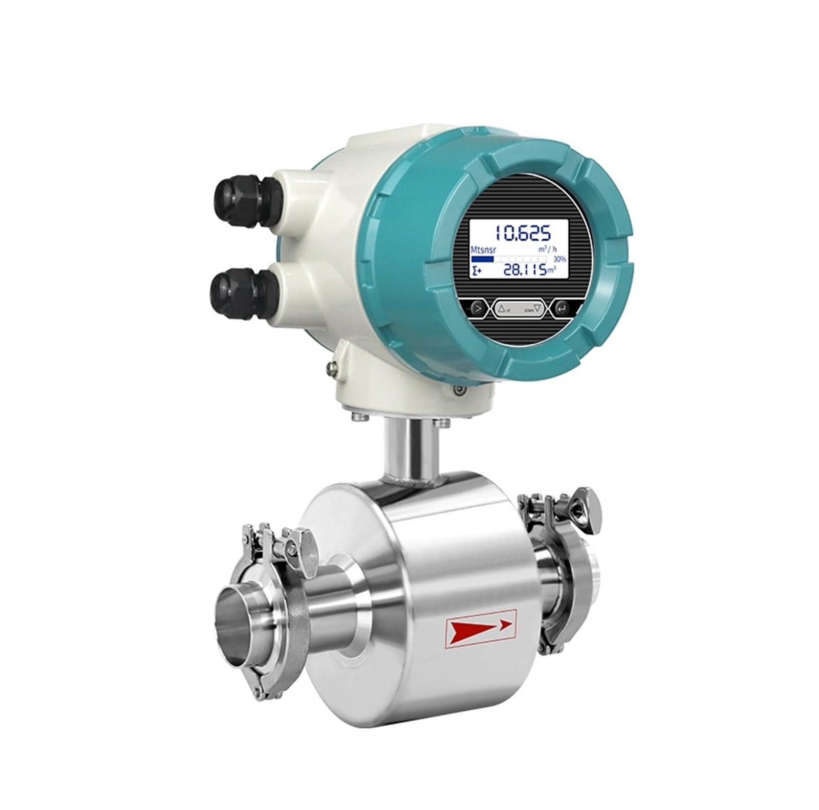 Caudalímetro electromagnético for líquidos, for agua de mar conductora y aguas residuales limpias, DN10-DN50 Medición y respuesta rápidas(DN32)
