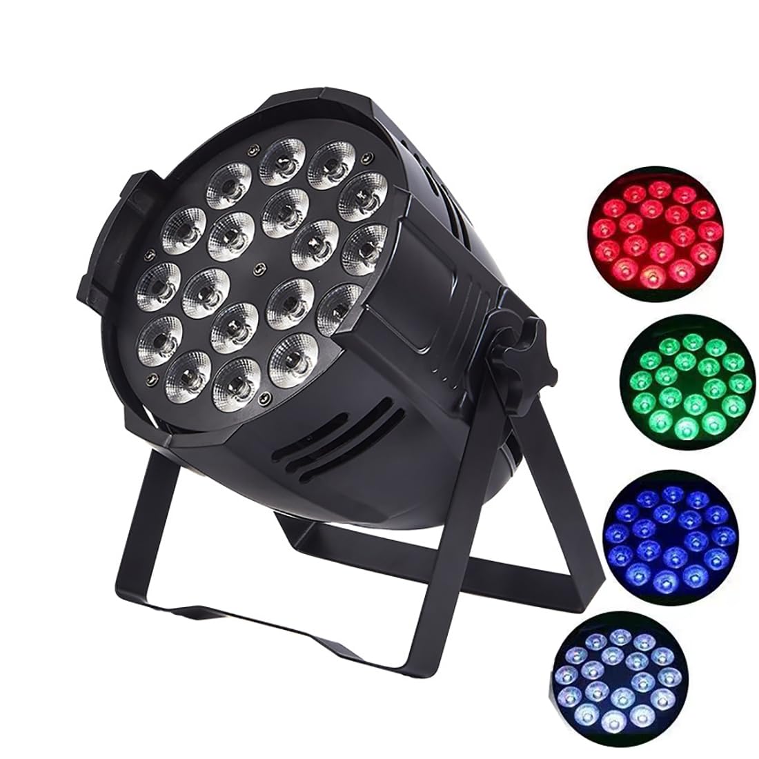 Lumière de scène 18LED 4en1 150W animée par contrôle DMX pour vos soirées