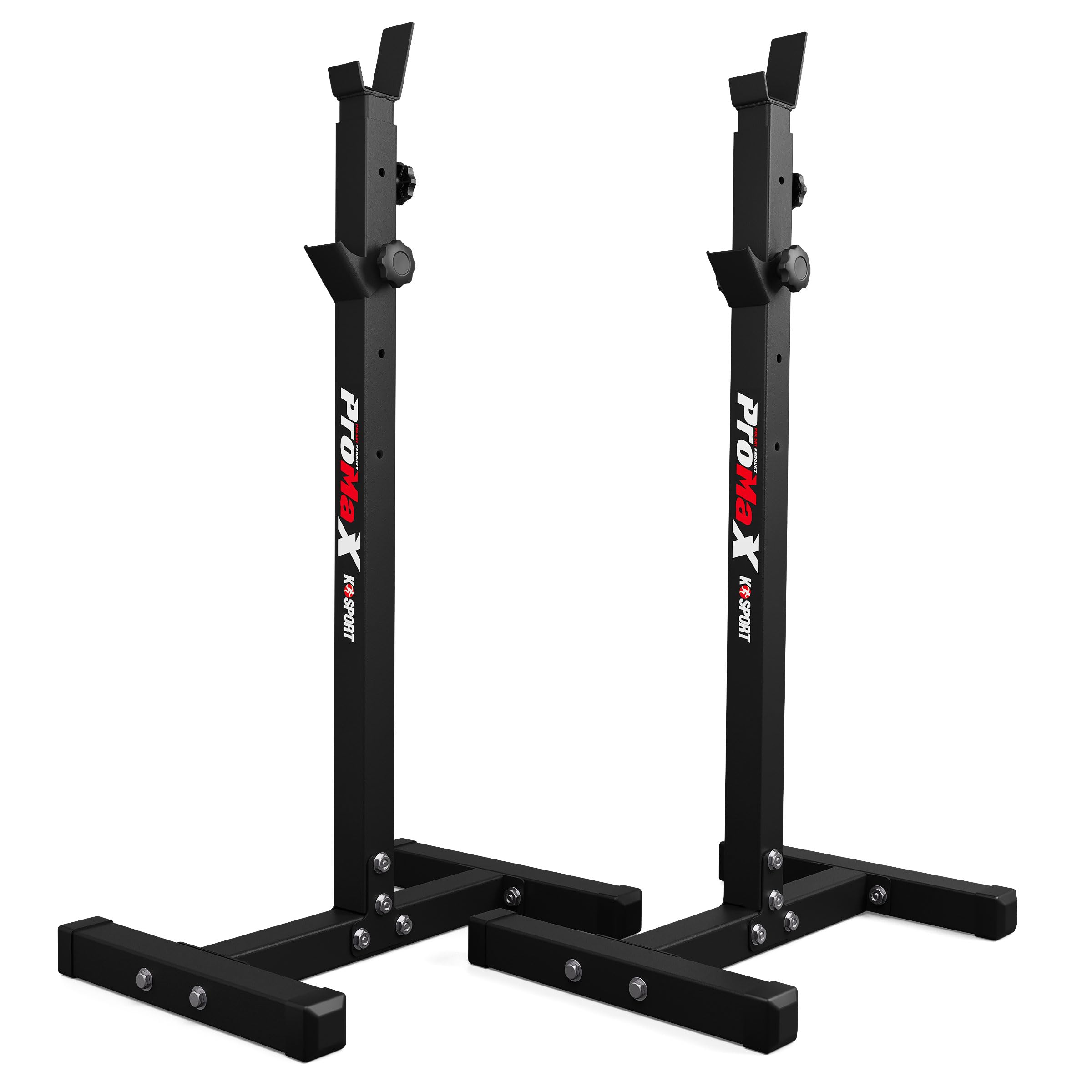 K-Sport: Langhantelablage bis 180kg belastbar I Squat-Rack für Langhanteltraining I Hantel-Ablage für dein effektives Muskeltraining I Kniebeugenständer, inkl. E-Book