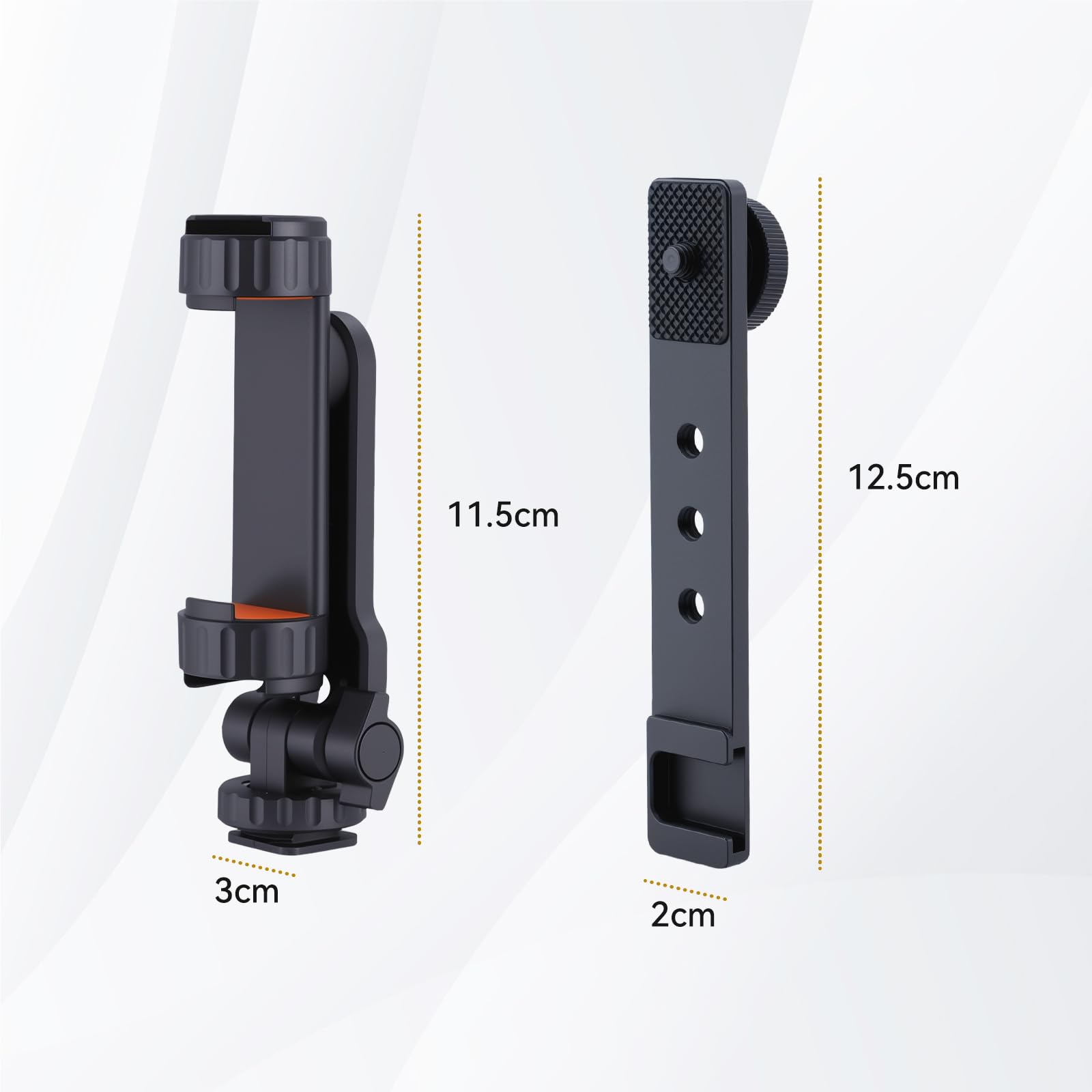 UTEBIT Soporte para Teléfono Compatible con dji Osmo Pocket 3, Accesorios de Extensión para Soporte de Teléfono Móvil con Orificio Roscado de 1/4" para Usar con Trípode y Varilla de Extensión
