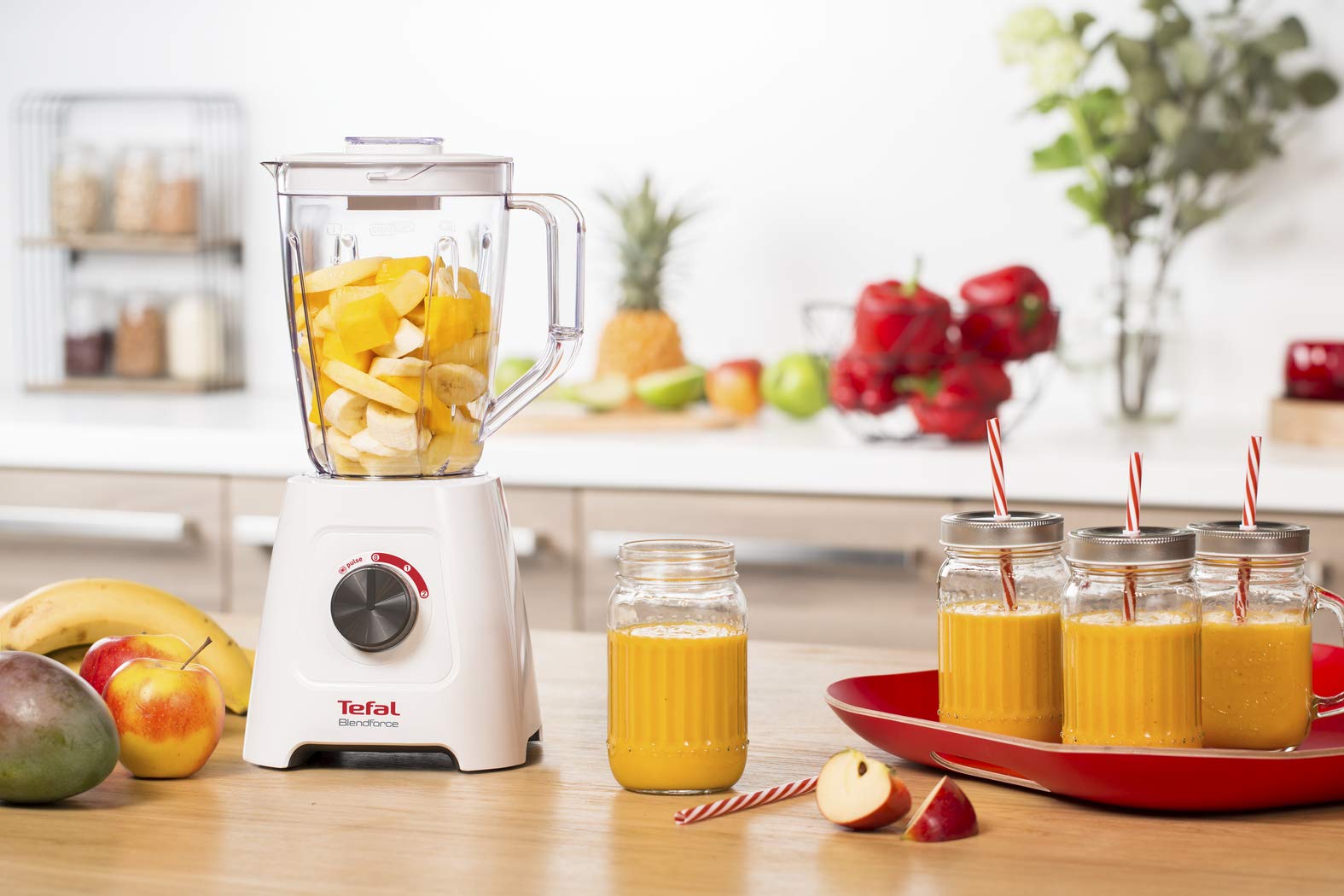 Tefal BlendForce II BL4201 Stabmixer, 1,25 l, 600 W, Weiß