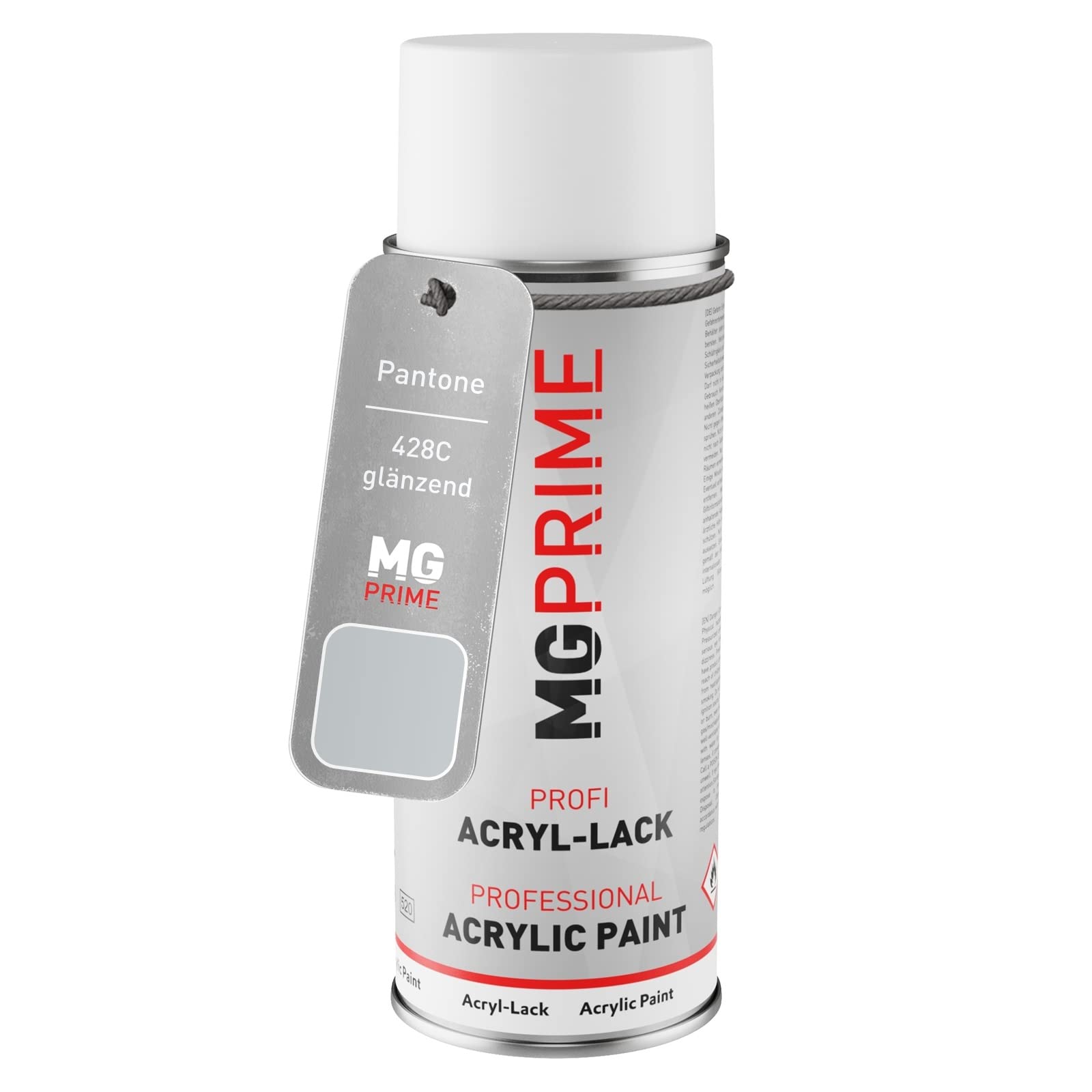 Mg Prime Grey Pantone 428C Spray Can 400 Ml Glossy Quick-Drying