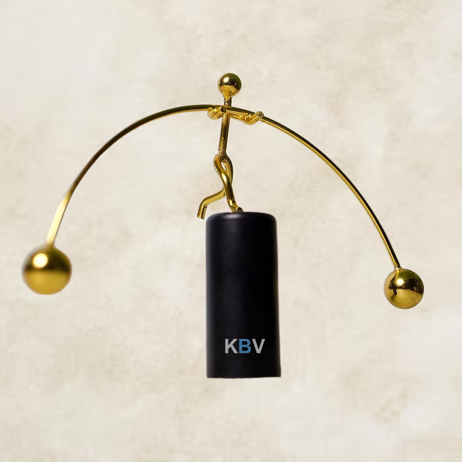 KBV Self Balancing, Pole Balancing Man Stress Relief Perpetual Motion Toy, Weightlifter Kinetic Art Balance Toy, Home Office Decor Table Desk Decor Gift Toy