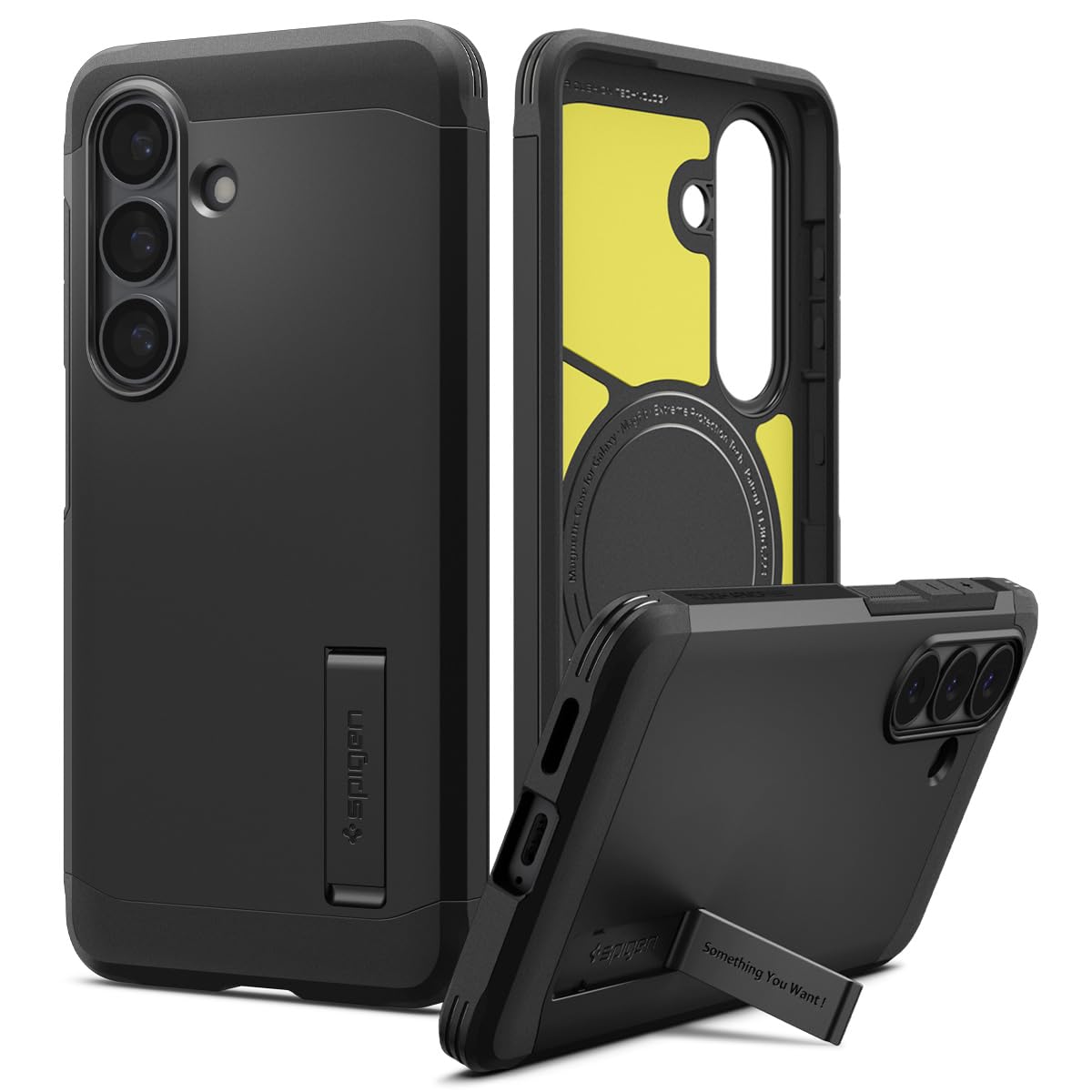 Spigen Tough Armor MagFit für Samsung Galaxy S26 Hülle [XRD-Pad Stoßdämpfung] [Militärgeprüfter Schutz] Case Handyhülle, Kompatibel mit MagSafe –Schwarz